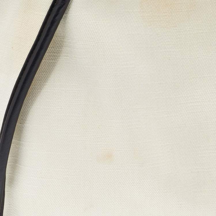 Pre Owned Stella McCartney Off White Canvas and Faux Leather Stella Logo Tote