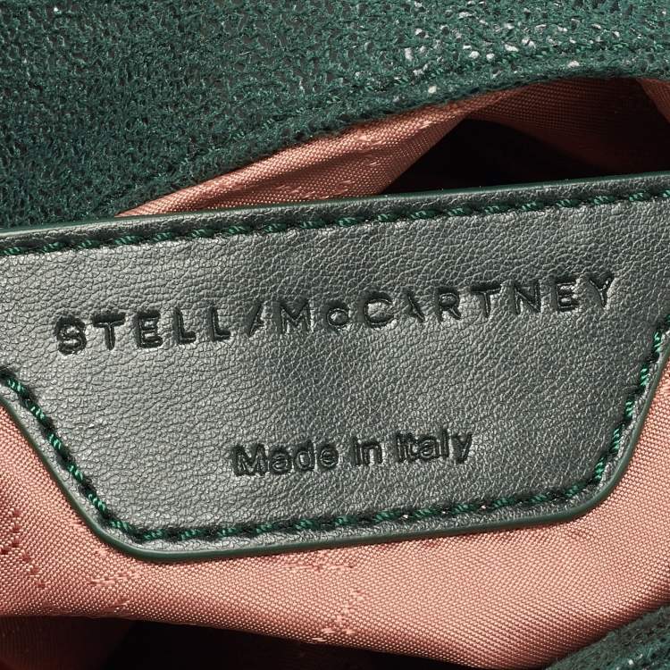 Pre Owned Stella McCartney Green Faux Suede Falabella Shoulder Bag