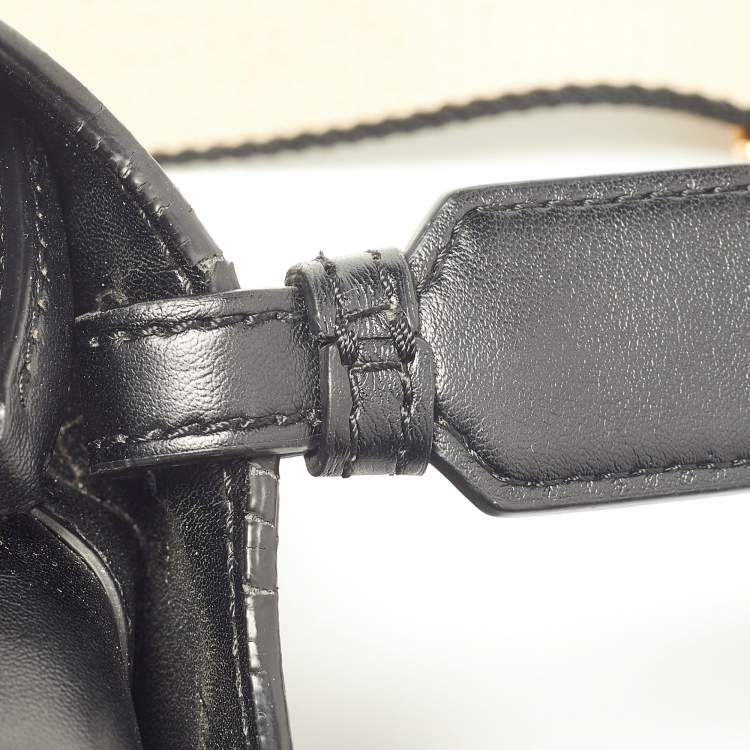 مملوكة مسبقًا Stella McCartney Black Faux Leather Stella Logo Tote