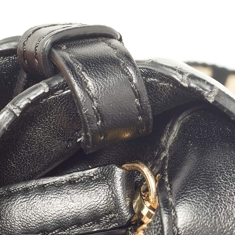 مملوكة مسبقًا Stella McCartney Black Faux Leather Stella Logo Tote