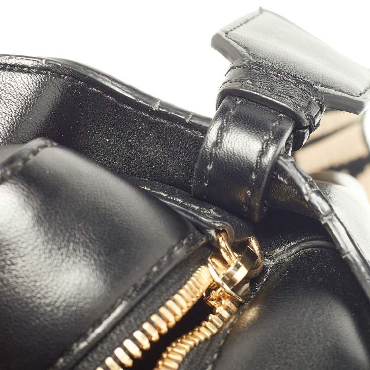 مملوكة مسبقًا Stella McCartney Black Faux Leather Stella Logo Tote