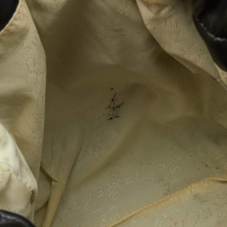 Pre Owned Stella McCartney Black PVC and Leather Monogram Stella Tote