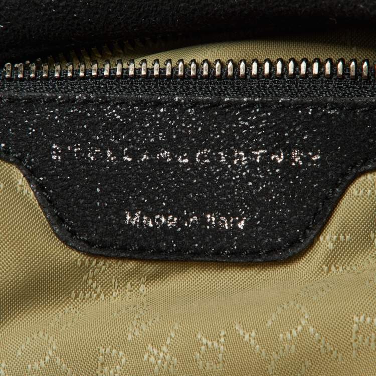 Pre Owned Stella McCartney Black Faux Suede Falabella Tote