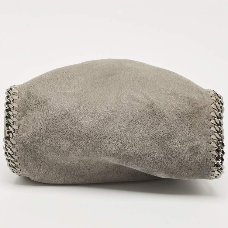 Pre Owned Stella McCartney Grey Faux Suede Mini Falabella Tote