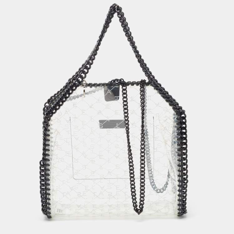 Pre Owned Stella McCartney Clear PVC Logo Falabella Tote