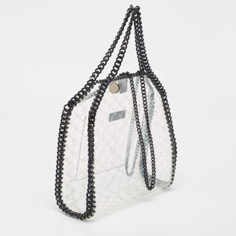 Pre Owned Stella McCartney Clear PVC Logo Falabella Tote