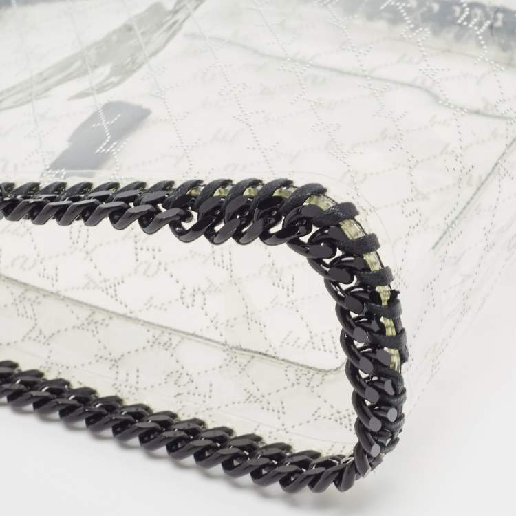 Pre Owned Stella McCartney Clear PVC Logo Falabella Tote