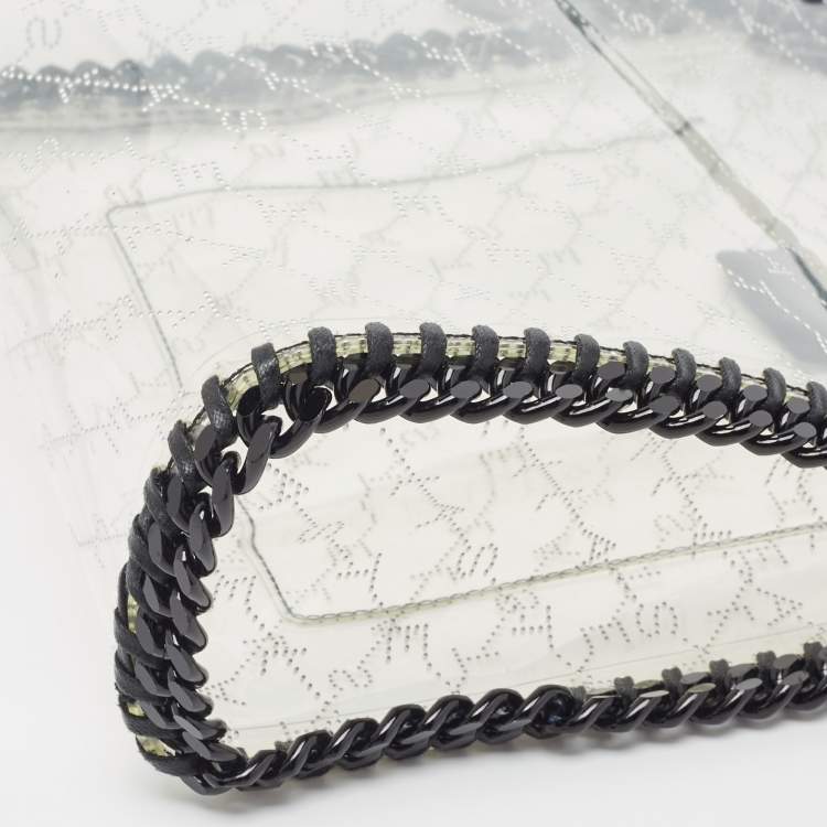 Pre Owned Stella McCartney Clear PVC Logo Falabella Tote