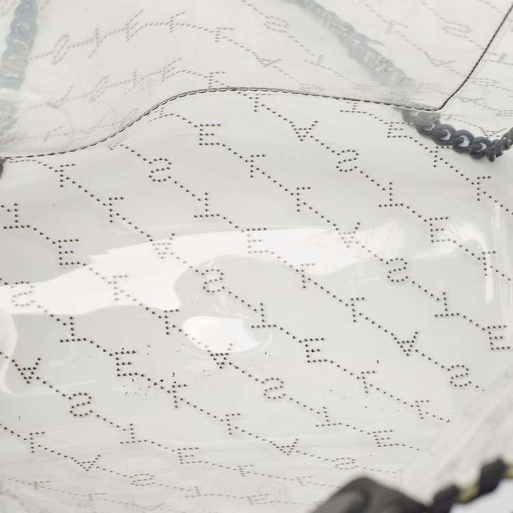 Pre Owned Stella McCartney Clear PVC Logo Falabella Tote