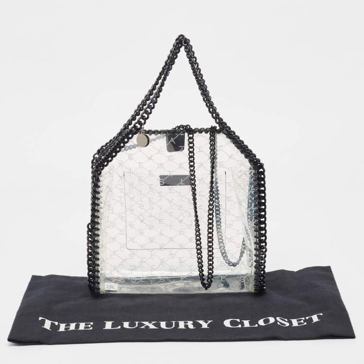 Pre Owned Stella McCartney Clear PVC Logo Falabella Tote