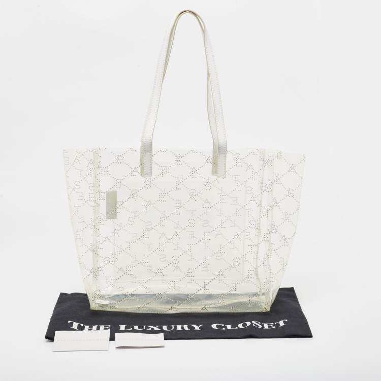 Pre Owned Stella McCartney Clear Monogram PVC Tote