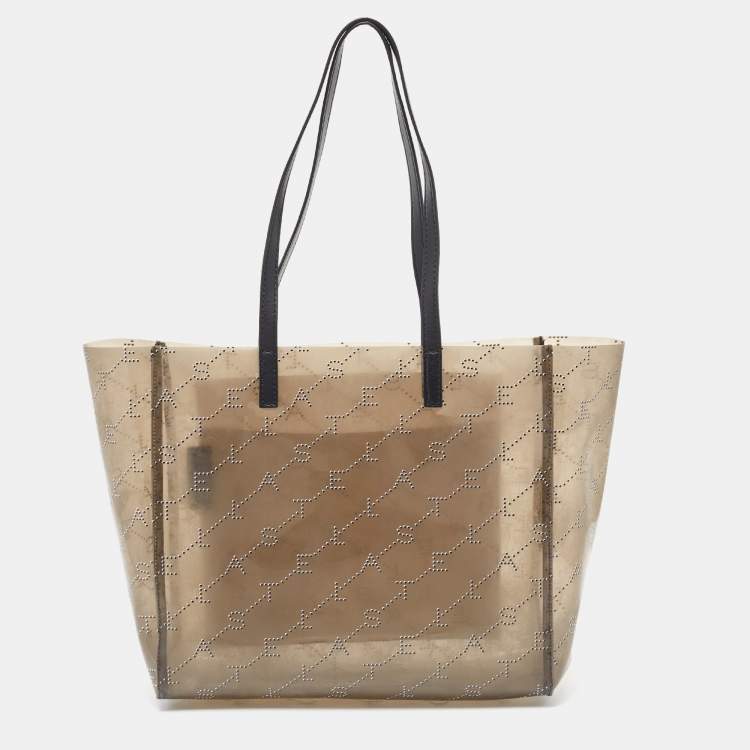 Pre Owned Stella McCartney Grey Monogram PVC Tote