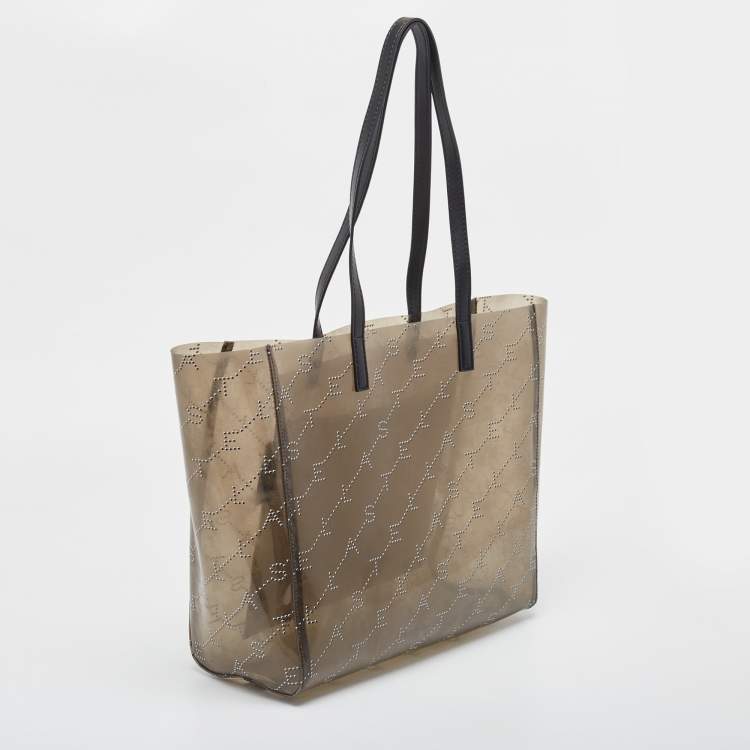 Pre Owned Stella McCartney Grey Monogram PVC Tote