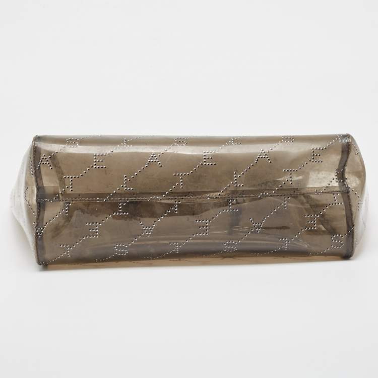Pre Owned Stella McCartney Grey Monogram PVC Tote