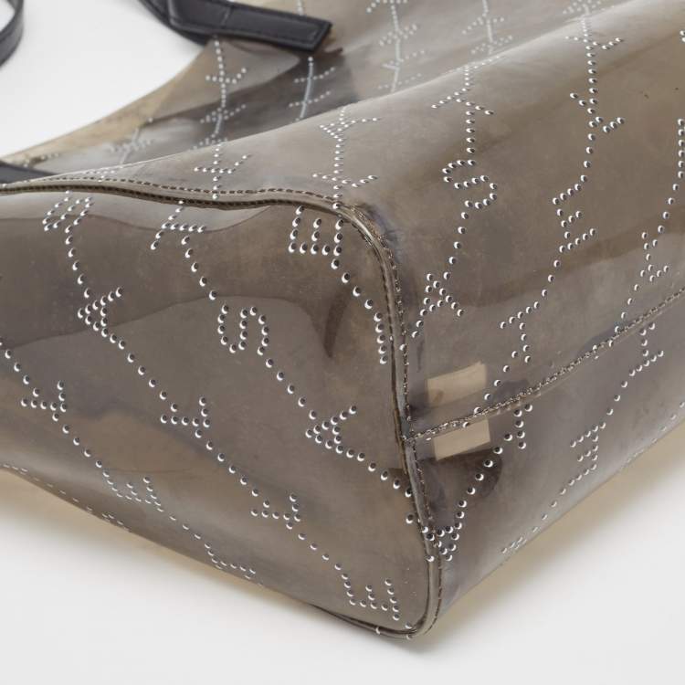 Pre Owned Stella McCartney Grey Monogram PVC Tote