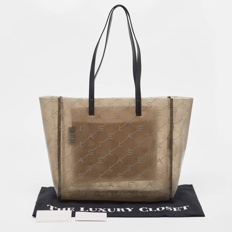 Pre Owned Stella McCartney Grey Monogram PVC Tote
