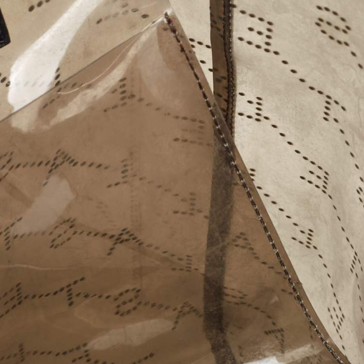 Pre Owned Stella McCartney Grey Monogram PVC Tote