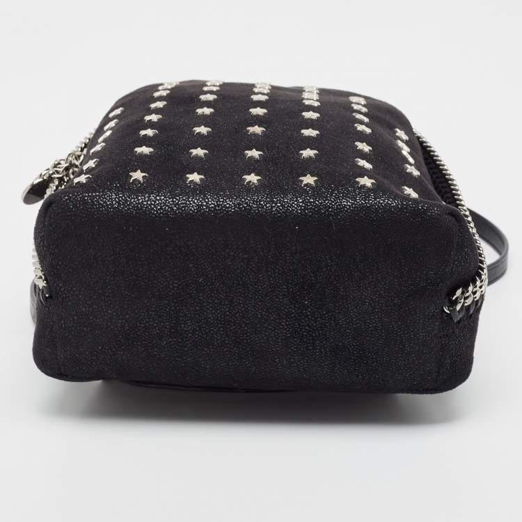 Pre Owned Stella McCartney Black Faux Leather Falabella Backpack