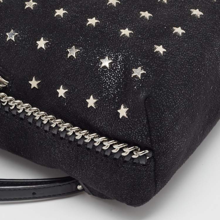 Pre Owned Stella McCartney Black Faux Leather Falabella Backpack