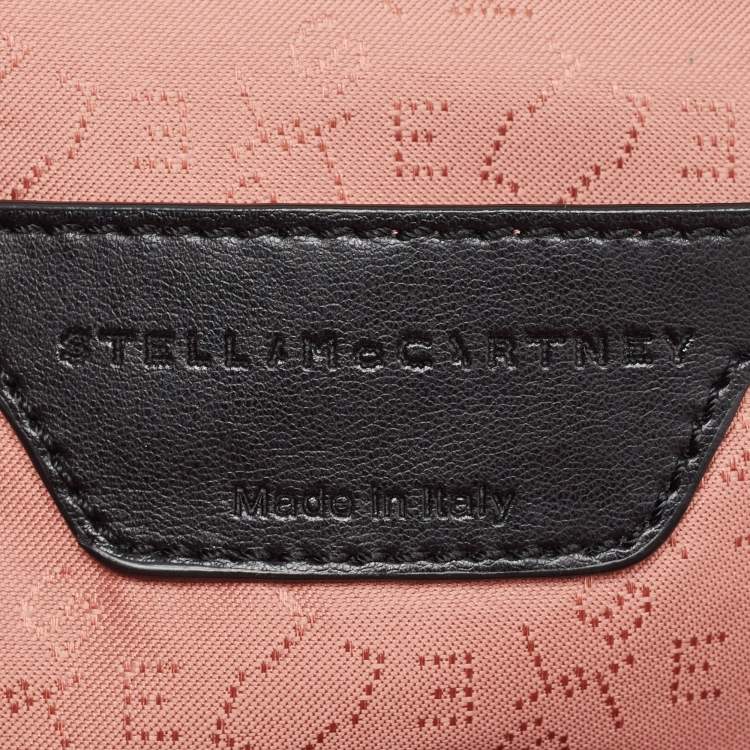 Pre Owned Stella McCartney Black Faux Leather Falabella Backpack