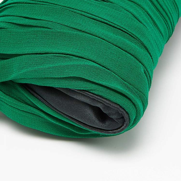Pre Owned Stella McCartney Green Ombre Silk Zipped Clutch