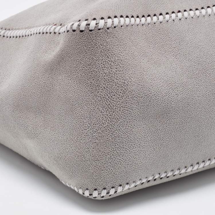 Pre Owned Stella McCartney Grey Faux Suede Falabella Shoulder Bag