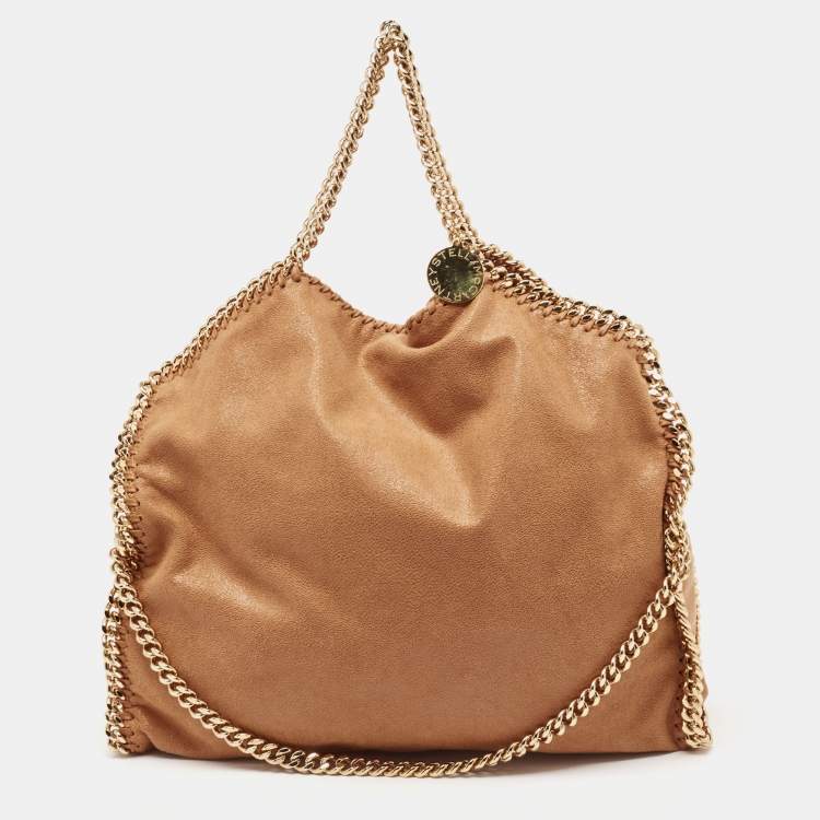 مملوكة مسبقًا Stella McCartney Tan Faux Suede Falabella Shoulder Bag