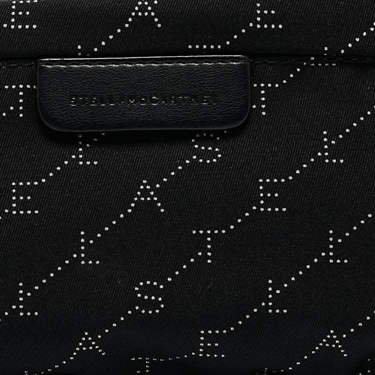 Pre Owned Stella McCartney Black Monogram Nylon Bum Belt Bag