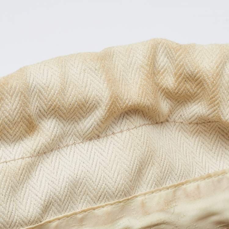 Pre Owned Stella McCartney Off White Canvas Drawstring Falabella Tote