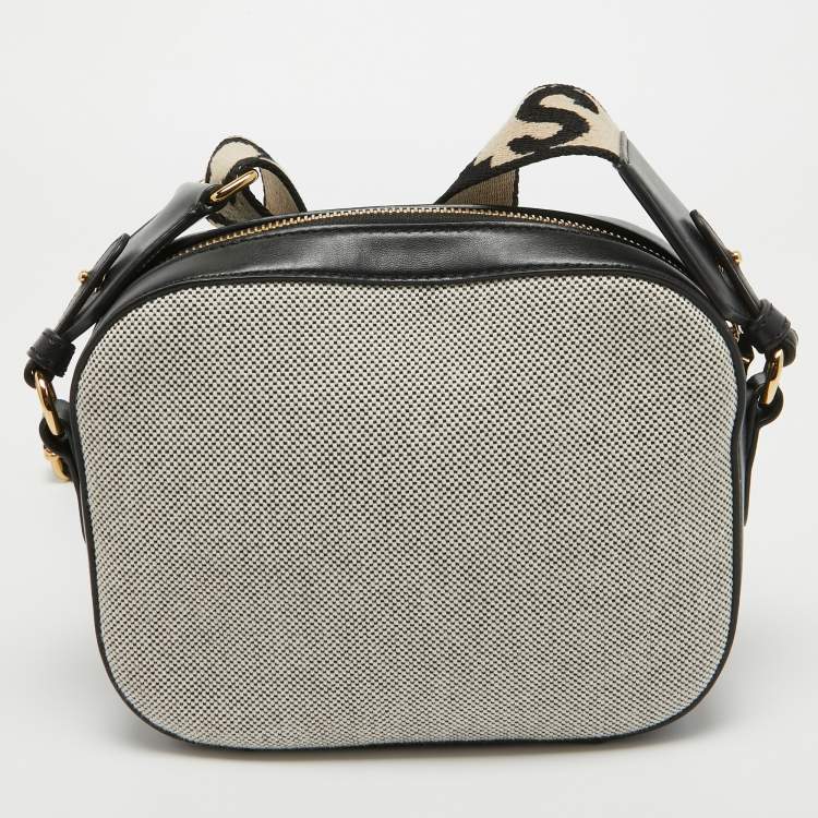 Pre Owned Stella McCartney Grey/Black Canvas and Leather Camera Bag