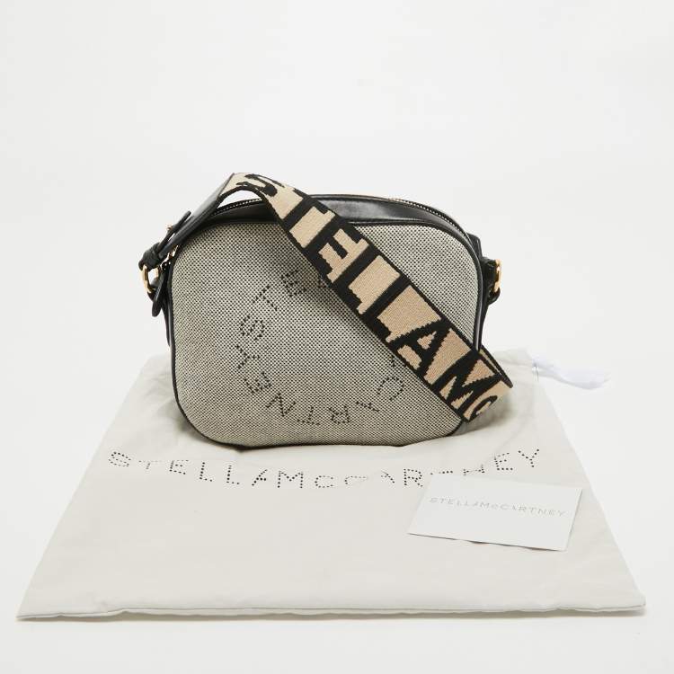 Pre Owned Stella McCartney Grey/Black Canvas and Leather Camera Bag