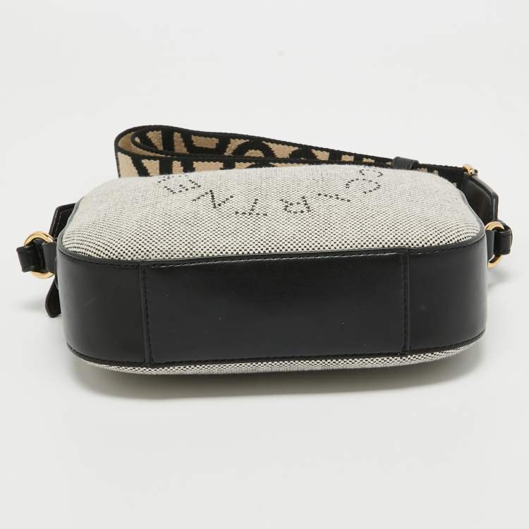 Pre Owned Stella McCartney Grey/Black Canvas and Leather Camera Bag