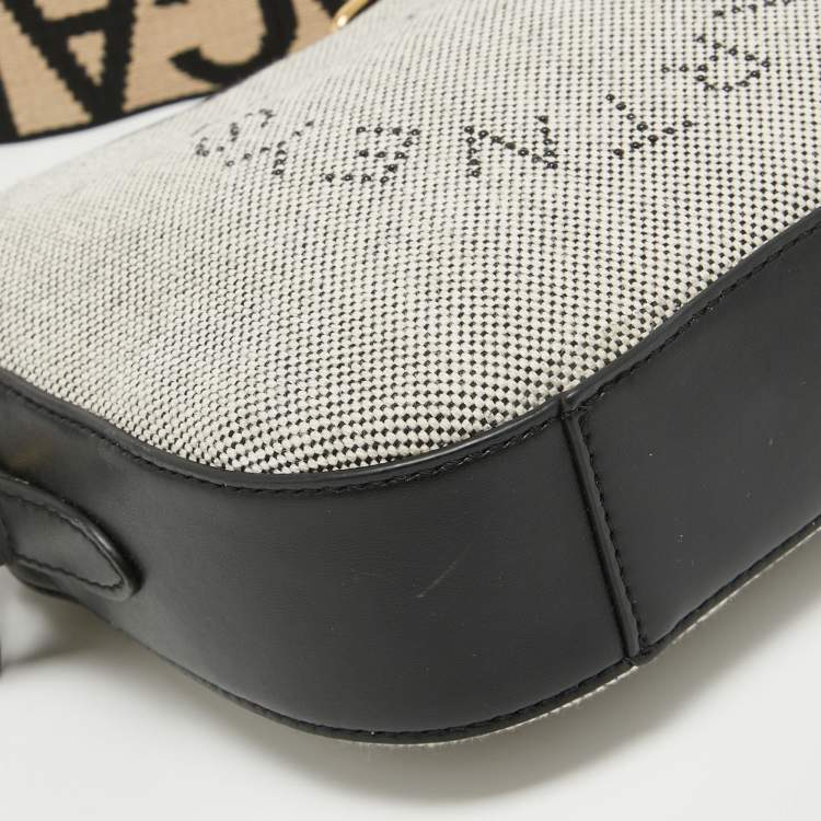 Pre Owned Stella McCartney Grey/Black Canvas and Leather Camera Bag