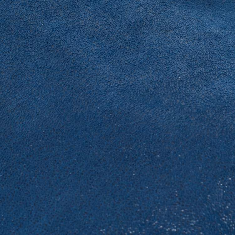 Pre Owned Stella McCartney Blue Faux Suede Small Falabella Tote