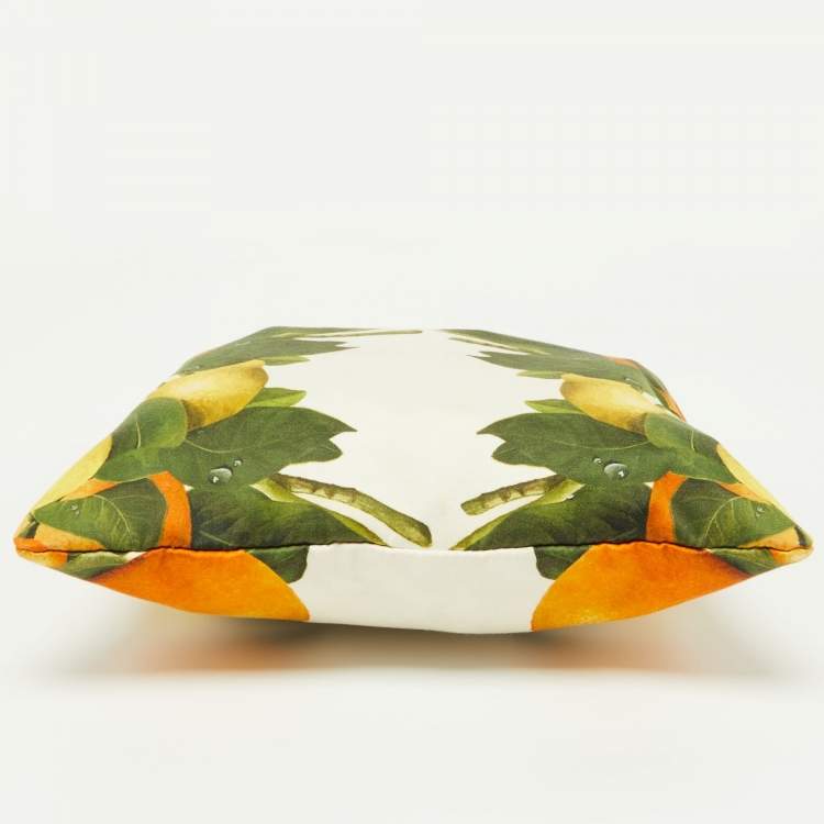 Pre Owned Stella McCartney Multicolor Lemon Print Fabric Tote