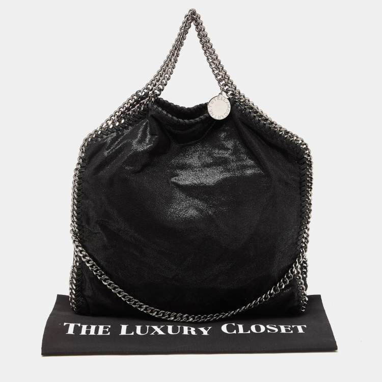 Pre Owned Stella McCartney Blue Faux Suede Small Falabella Bag