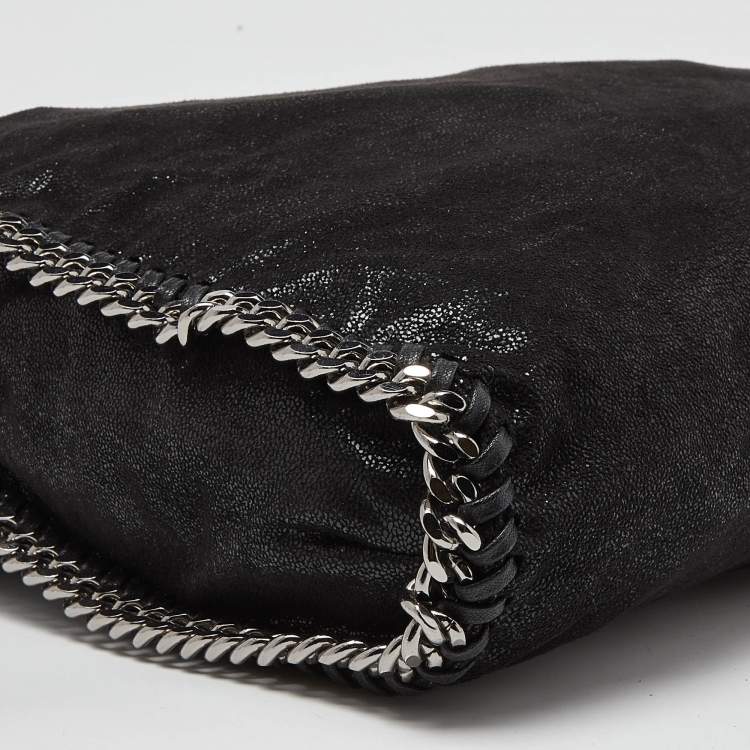 Pre Owned Stella McCartney Blue Faux Suede Small Falabella Bag