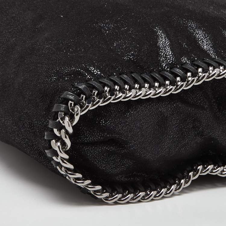 Pre Owned Stella McCartney Blue Faux Suede Small Falabella Bag