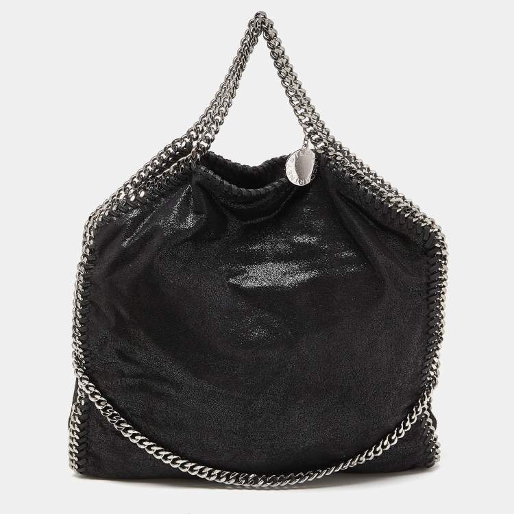 Pre Owned Stella McCartney Blue Faux Suede Small Falabella Bag
