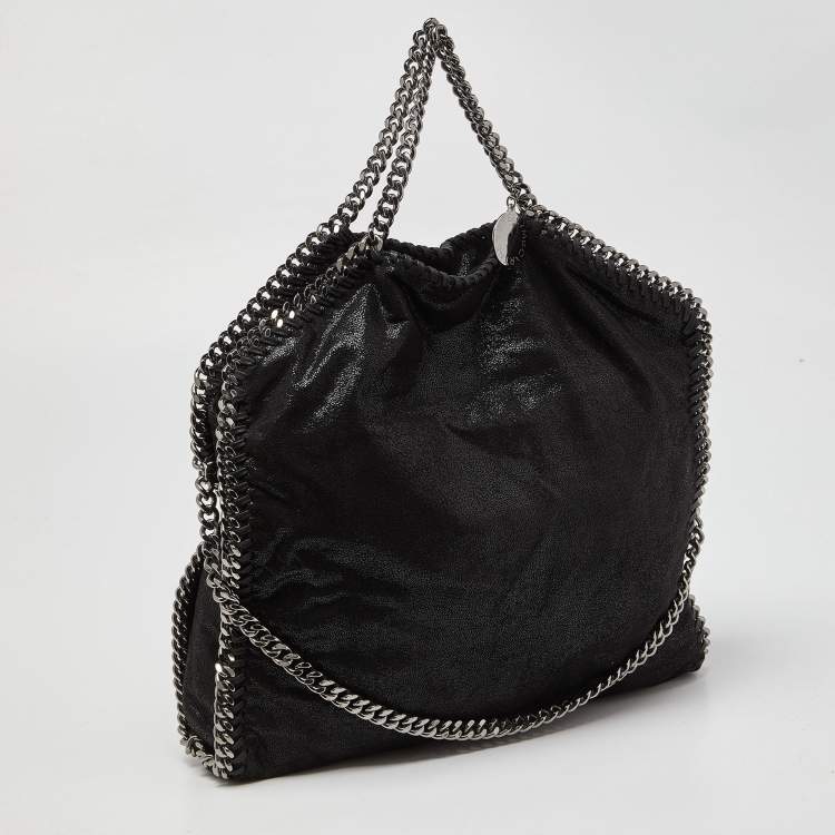 Pre Owned Stella McCartney Blue Faux Suede Small Falabella Bag