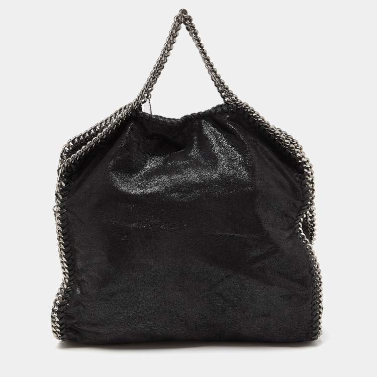 Pre Owned Stella McCartney Blue Faux Suede Small Falabella Bag