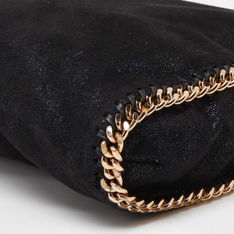 Pre Owned Stella McCartney Black Faux Suede Falabella Tote