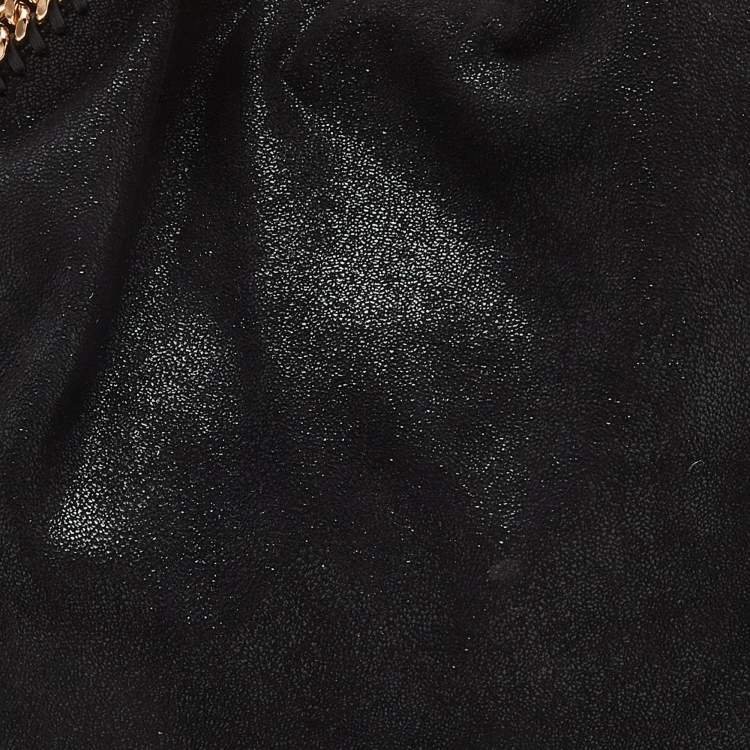 Pre Owned Stella McCartney Black Faux Suede Falabella Tote