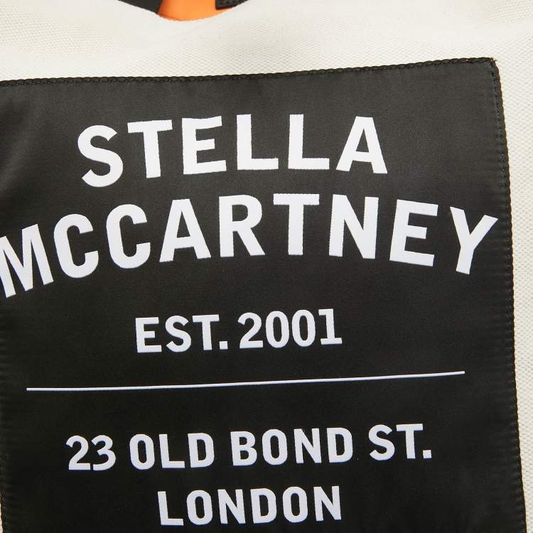 Pre Owned Stella McCartney Beige/Black Canvas Medium S&P Tote