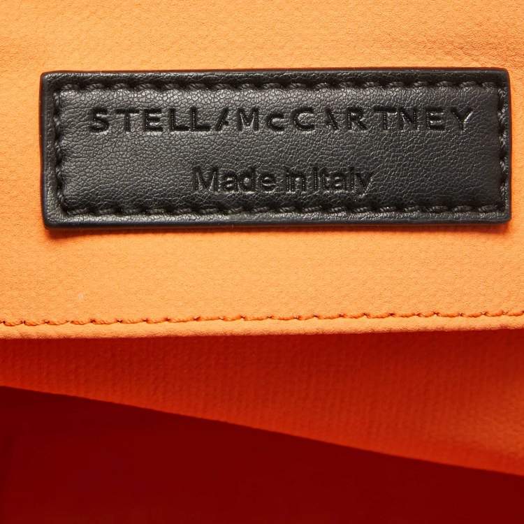 Pre Owned Stella McCartney Beige/Black Canvas Medium S&P Tote