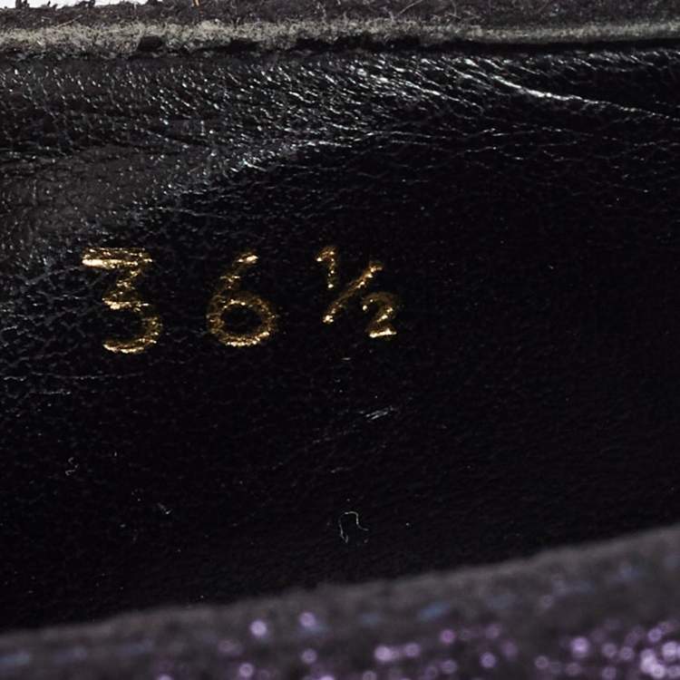 Pre Owned Stella McCartney Black Faux Leather Elyse Star Platform Derby Size 36.5