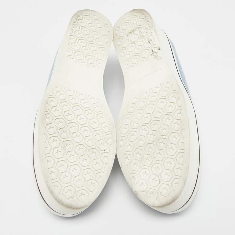 Pre Owned Stella McCartney Blue/White Denim Binx Star Sneakers Size 41