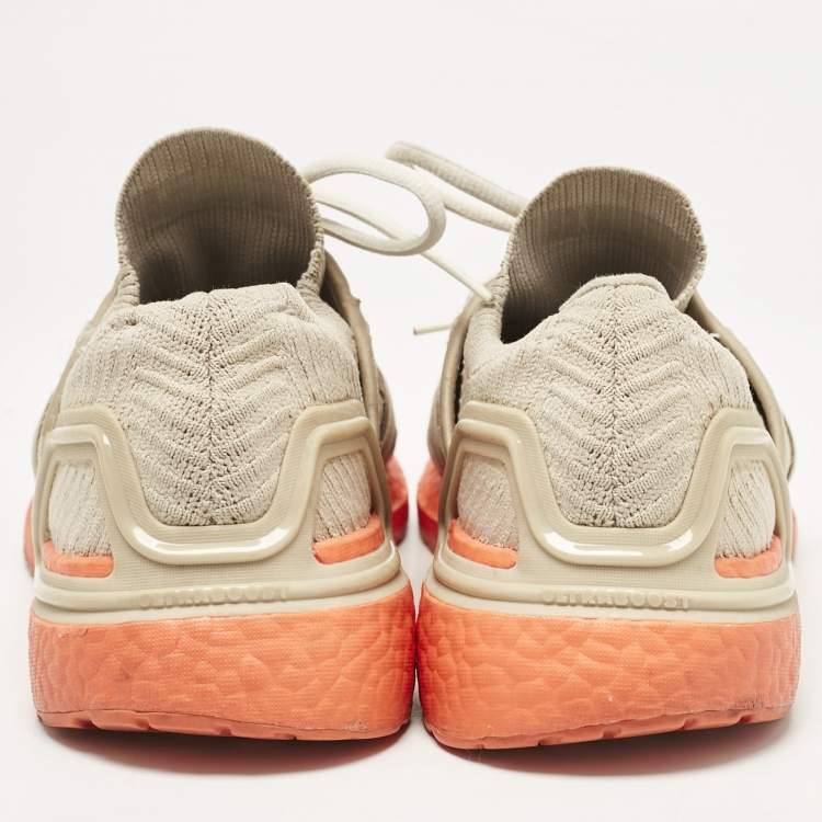مملوكة مسبقًا Stella McCartney X Adidas Beige Knit Fabric Ultraboost 20 Sneakers Size 42.5