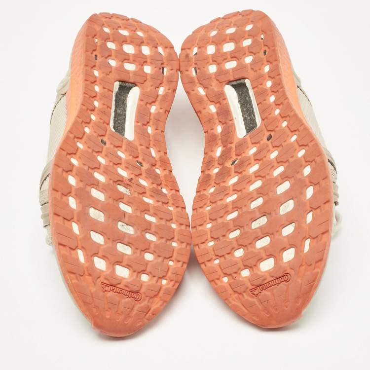 مملوكة مسبقًا Stella McCartney X Adidas Beige Knit Fabric Ultraboost 20 Sneakers Size 42.5