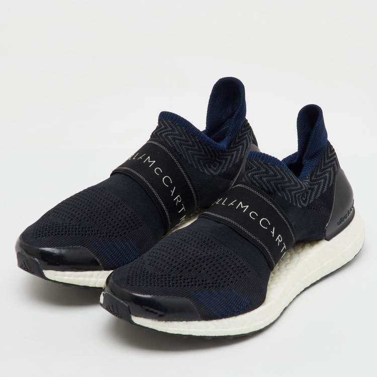 Pre Owned Stella McCartney x Adidas Black Knit Fabric Ultraboost X 3D Slip On Sneakers Size 37 1/3